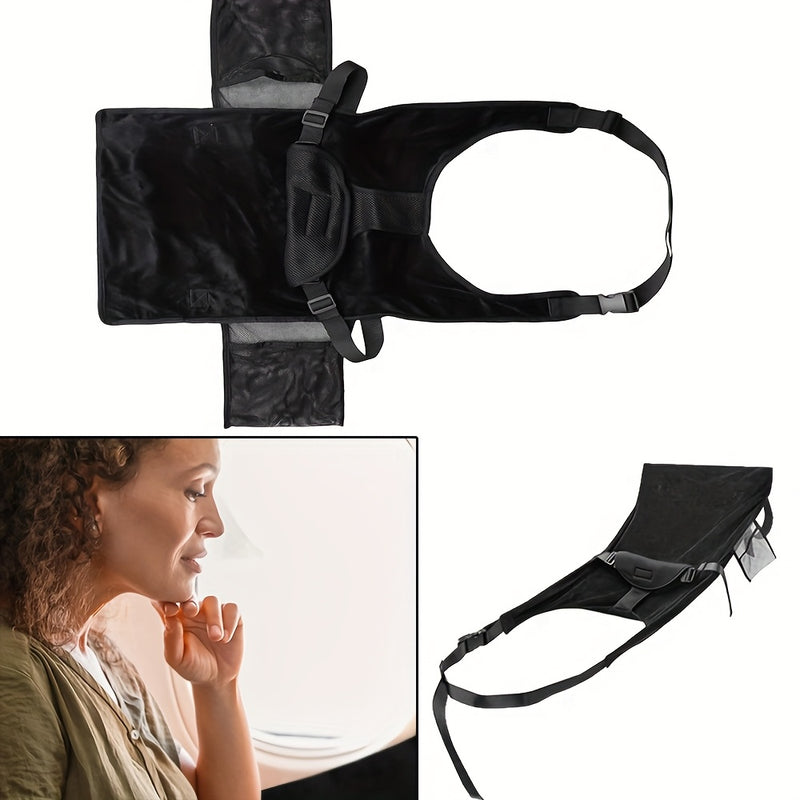 Reposapiés de Avión Portátil para Niños - Cama de Viaje Ligera y Plegable para Niños con Correas y Hebillas Ajustables, Soporte Cómodo para Volar
