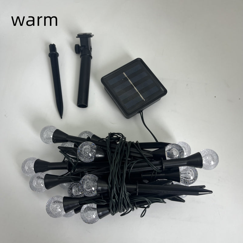 20 piezas de luces de sendero de cristal con energía solar - Dorado y negro, decoración de jardín al aire libre con 8 modos de iluminación, interruptor automático de día/noche, ideal para verano, camping, Navidad, bodas, fiestas y mejora de senderos, ilu