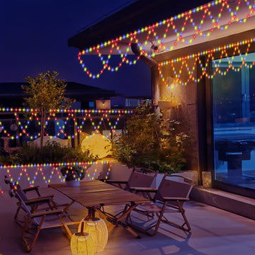 138 Luces de hada LED alimentadas por USB - 3,99 metros Luces de cadena de Navidad para exteriores con 8 modos de iluminación, de cálido a blanco fresco, perfectas para jardín, patio, boda, Día de San Valentín y decoraciones de vacaciones, Luces de caden