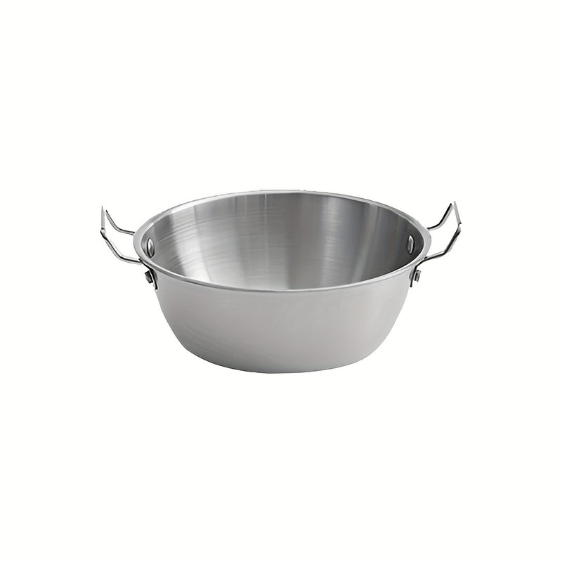 1PC Cuenco De Aperitivos De Acero Inoxidable 304, Cuenco De Sopa De Fideos Japoneses, Cuencos De Ramen, Cuenco De Servicio Coreano Con Asa, Para Cocinar, Hornear, Preparar Ensaladas, Sopa De Pho, Cereales, Para El Hogar, Cocina, Restaurante, Accesorios D