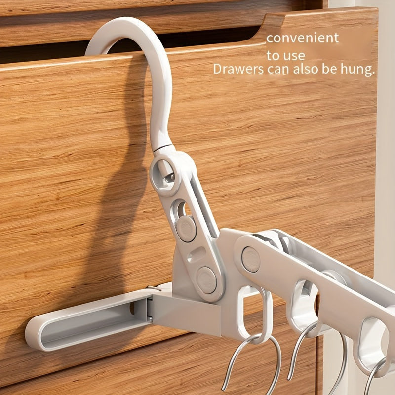 1 Pieza, Percha Plegable De Cinco Agujeros, Percha De Ropa Portátil Para Viajes En Hotel, Percha De Secado Para Colgar Ropa En Interiores De Dormitorios