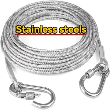 1 Juego, Cuerda de ropa de acero inoxidable, portátil, ideal para lavandería en interiores/exteriores, accesorios de camping, baños y dormitorios, cuerdas de ropa