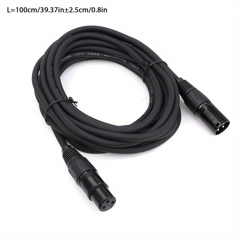 Cable de Audio XLR i-zclive, Cable XLR, Cable de Audio XLR Macho a Hembra para Micrófono, Cable de Micrófono XLR para Cable de Audio KTV, Cable de Micrófono XLR de 3 Pines, Cable de Altavoz XLR Balanceado Adecuado para Micrófonos, Preamplificadores, Sist