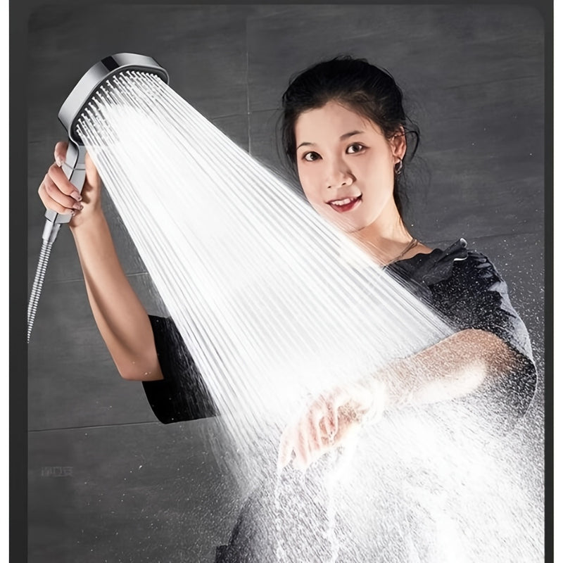 Cabezal de ducha de mano cuadrado de alta presión con filtro - Para montar en la pared, sin necesidad de electricidad, ideal para accesorios de baño, rociado de masaje para una mejor experiencia de ducha