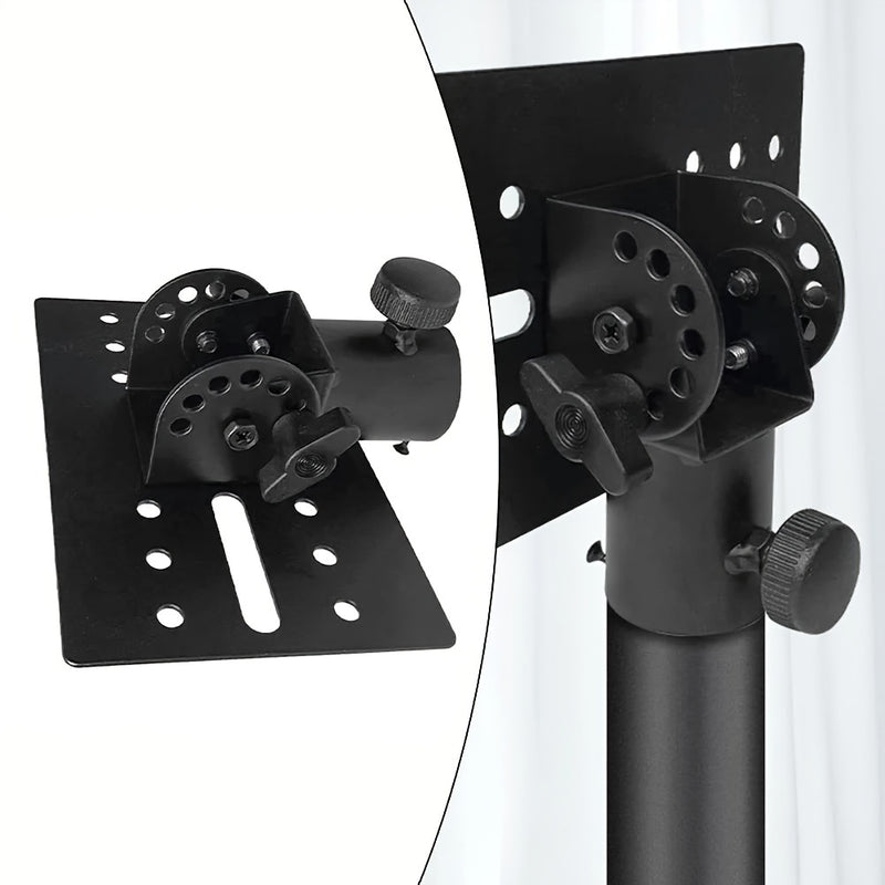 Soporte de altavoz ajustable de 1pc, bandeja metálica de diámetro interior de 35mm, placa base rotativa, cuerpo de hierro, accesorio de equipo de audio para altavoces de estudio