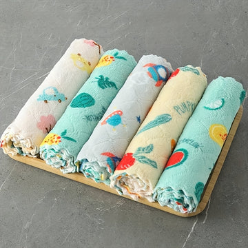 5pcs Paños de Cocina Super Absorbentes - Reutilizables, Toallas de Secado Rápido para una Limpieza Eficiente