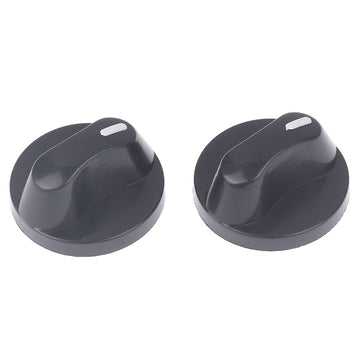 1 Par de Perillas de Encendido para Estufa de Gas - Reemplazo de Plástico de 8mm para Cocinas, Acabado Mate Negro, Perillas de Control de Quemador Duraderas y Fáciles de Instalar, Accesorios para Estufa de Gas | Perillas Modernas | Plástico Duradero