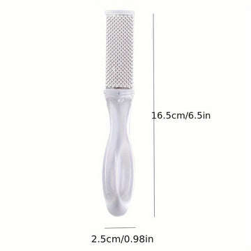 Limas y Raspadores Metálicos Hipoalergénicos de Alta Resistencia para Pedicura Profesional - Ideales para Alisar y Limpiar, Beige Claro Seco, Herramientas Esenciales de Cuidado del Pie | Instrumentos Robustos para el Cuidado de los Pies