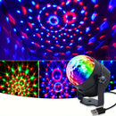 Esfera de discoteca RGB activada por sonido, ideal para fiestas, bares, karaoke y bodas, alimentada por USB con 7 modos (sin control remoto), anima las fiestas, fiestas en casa
