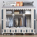 Armario Moderno de Fácil Instalación con Estructura de Acero Completa - Montaje Dual, Almacenamiento Reforzado para Abrigos y Más, Colores Mixtos