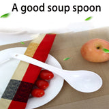 2025 Nuevo Diseño Cuchara Grande para Sopa - Mango Largo de Plástico Duradero y Ergonómica, Ideal para Hogar, Hoteles y Restaurantes - Perfecta para Sopas, Gachas, Arroz y Más, Herramienta Funcional, Construcción Robusta, Utensilio de Servir, Cocina Hote