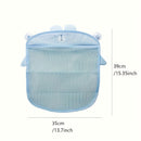 1pc Bolsa de almacenamiento de juguetes de playa creativos con bolsillo de recolección de conchas, organizador de colgar plegable, estantería de tela multifuncional para varios tipos de habitaciones - 1pc