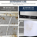 12 piezas (1 rollo de 5m/10m) Papel Absorbente Antiadherente PET para Campanas Extractoras - Membrana Filtro Sin Lava, Instalación Fácil en Cocina, Diseño Inflamable, Material No Tejido