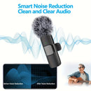 Microfono Lavalier sin varillas: con Protector de Viento Avanzado, Compatible con USB-C, Plug and Play, Reducción de Ruido, para YouTube y Transmisiones en Vivo