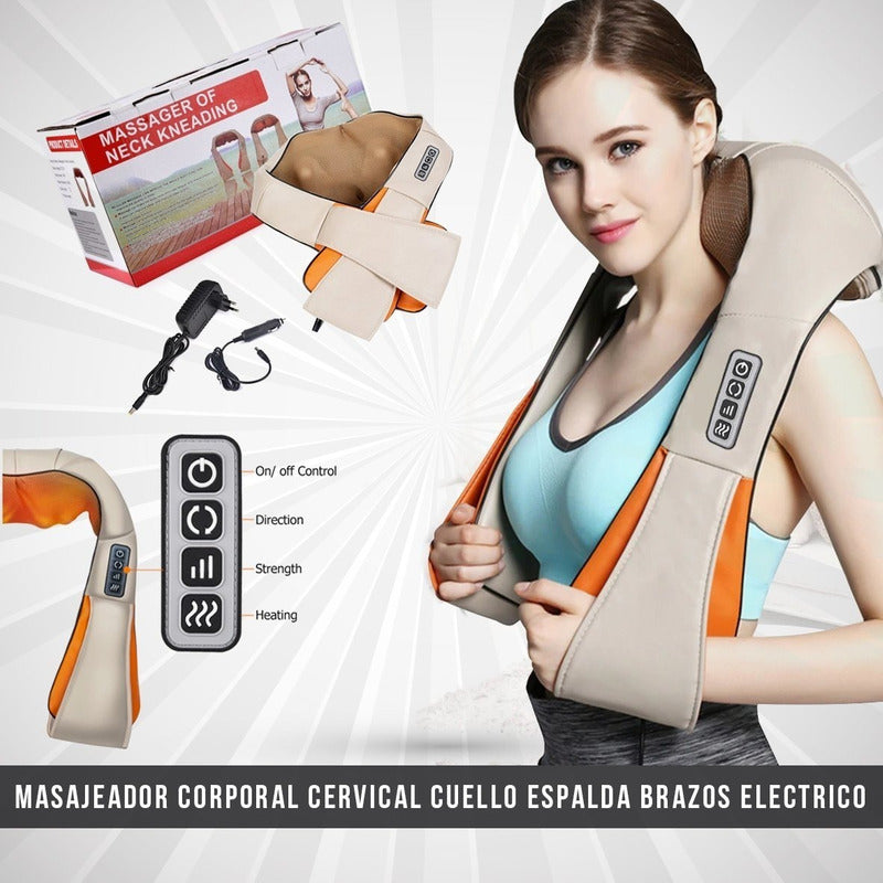 Masajeador Corporal Cervical Cuello Espalda Brazos Electrico