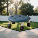 Taburete de cuatro ruedas, silla de equilibrio para sentarse y arrodillarse en todas las estaciones, taburete rodante para pedicura, escalón móvil bajo, ideal para hogar, oficina y limpieza del piso
