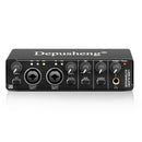 DEPUSHENG MD22 Interfaz de audio USB, 24 bits 192kHz, XLR con alimentación fantasma de 48V, baja latencia para grabación de música, transmisión, podcasting, compatible con PC/Win/Mac