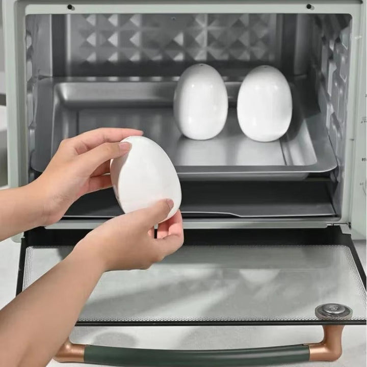 Hervidor de huevos para microondas de 1/4 taza - Cocina de huevos duros o blandos en 5 minutos, material PP duradero, no necesita batería, electrodoméstico de cocina fácil de usar para huevos, vaporización y hervido, dispositivo de cocción de huevos, ele