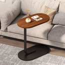 [2 Colores Disponibles] Mesa C en forma de C para vagos, se puede empujar y tirar y colocar a voluntad, resistente y duradera, adecuada para sala de estar/estancia/estudio!