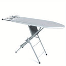 Juego de tabla de planchar universal | Alfombrilla aislante térmica engrosada de 4 mm | 140 x 50 cm 55 x 19,7 pulgadas Superficie plateada antideslizante | Cubierta protectora de vapor de plancha doméstica/ lavandería duradera, diseño fácil de instalar