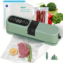 Máquina de sellado al vacío automática multifuncional con carga USB portátil, 1200mAh, 36V, succión externa + inflación para alimentos secos y húmedos, diseño compacto, adecuada para conservación a largo plazo en la cocina, hogar y picnic al aire libre,