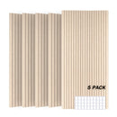 5 Paquetes de Paneles Acústicos Grandes, 119.38 x 60.96 x 1.02 cm, Paneles de Amortiguación de Sonido Autoadhesivos, Paneles de Pared Absorbentes de Ruido, Insonorización para Estudio en Casa Oficina Sala de Juegos