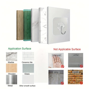 30pcs Ganchos Adhesivos Transparentes - Sin Daños, Montaje en Pared Sin Clavos para Marcos de Fotos y Azulejos, Sujeción Fuerte y Compatibilidad con Múltiples Superficies