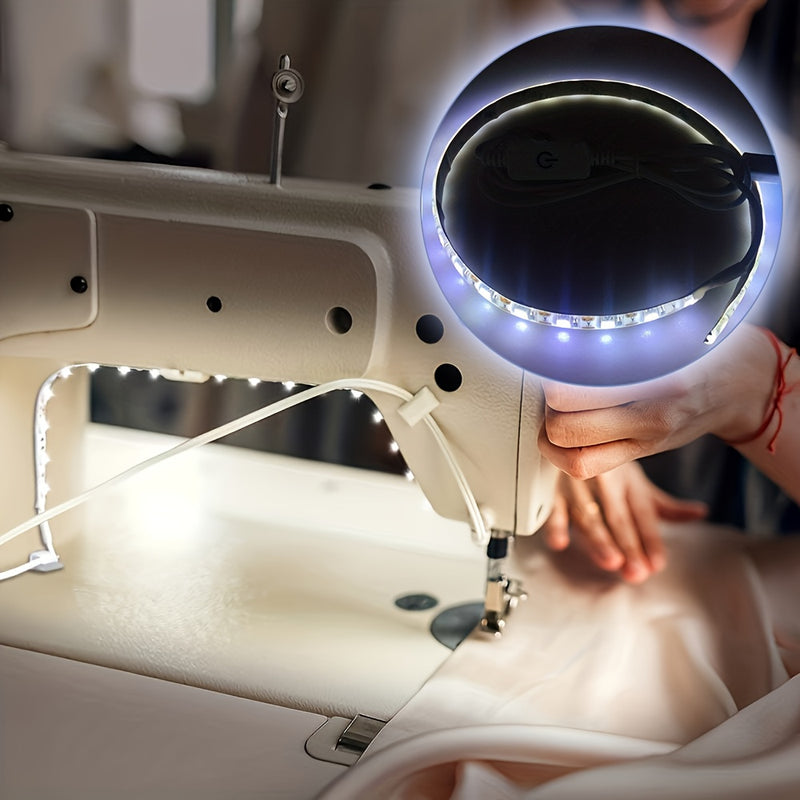 Máquina de coser Brother Lámpara de costura LED ligera y flexible, alimentada por USB DC5V, compatible con todas las máquinas de coser, material de plástico, incluye fuente de luz, no requiere batería, perfecta para regalos de Navidad, decoración de ofic