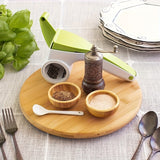 Bandeja Giratoria de Bambú Redonda, 1 ud Bandeja Giratoria de Bambú, Plato Giratorio para Comida, Para Cocina, Armarios, Mesas o Despensa, Contenedores de Condimentos, Estante de Almacenamiento Variado, Bandeja de Servir, Organizador Redondo de Madera