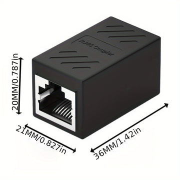 Adaptador Ethernet Inteligente RJ45 - Conector Pasante para Computadoras y Accesorios, No Requiere Batería
