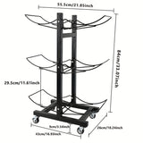 Un estantería para cubos de agua, adecuado para contenedores de agua pura, puede desmontarse, e ideal para uso en el hogar, oficina, empresa y almacén, estanterías de utilidad