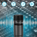 3-Pack Heikuding Micrófono Dinámico Portátil, Estilo SM57, Patrón de Polaridad Unidireccional, Diafragma Pequeño, Metal, Conector XLR, No alimentado, con Clip y Soporte, No requiere Batería