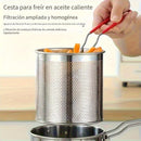 Freidora de Acero Inoxidable Resistente con Filtro Integrado - Freidora Comercial y Doméstica, Tapa de Gran Apertura, Diseño Fácil de Limpiar - Sin Necesidad de Electricidad, Ideal para Papas Fritas, Pollo, Pescado - Aparato Compacto que Ahorra Espacio e
