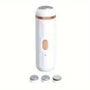 Kit profesional de eliminación eléctrica para pies suaves y lisos - Recargable por USB, herramienta de pedicura portátil con mango ergonómico y diseño compacto, regalo ideal para pies duros, agrietados, secos, cuidado de pies ligeramente beige, eliminaci