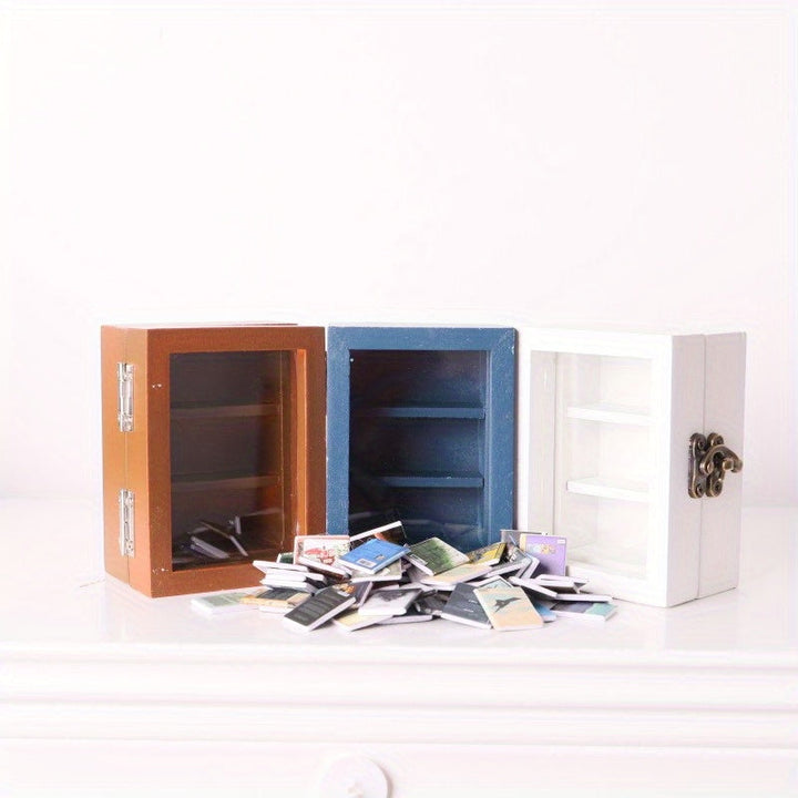 Estantería de mini libros antiestrés creativos para la descompresión de pequeños adornos