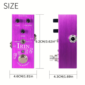IRIN efectos de guitarra distorsión overdrive delay trémolo chorus y otros efectos profesionales de bloque único mini-efectos Eid Al-Adha Mubarak