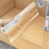 1 Rollo de Forro Autoadhesivo Transparente para Cajones - Película Vinílica Mate, Impermeable y Resistente al Calor, Cubierta Protectora Multiusos para Armarios de Cocina, Estantes, Baño - Antideslizante, Fácil de Limpiar, Cobertura Transparente