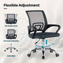 Una silla de oficina práctica, duradera y ergonómicamente diseñada con altura ajustable, respaldo de malla transpirable, soporte lumbar, estructura metálica resistente, ideal para hogares y compatibles con pisos duros