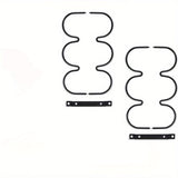 Soporte de Vino Metálico para Estante Inferior en Armarios de Cocina - Soporte de Exhibición Ahorrador de Espacio para 3 Botellas, Diseño de Hierro para Organización de Bar o Despensa en Casa, Portabotellas de Vino