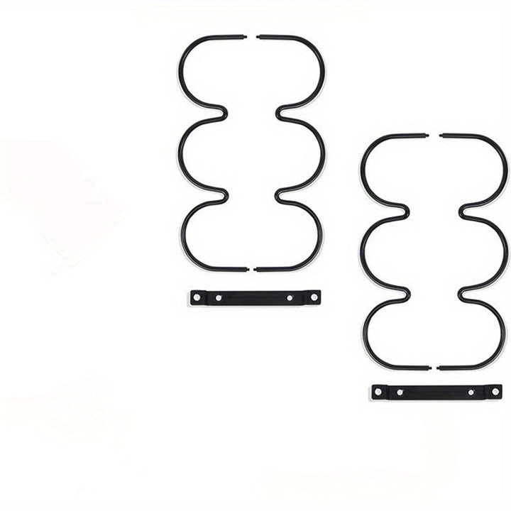 Soporte de Vino Metálico para Estante Inferior en Armarios de Cocina - Soporte de Exhibición Ahorrador de Espacio para 3 Botellas, Diseño de Hierro para Organización de Bar o Despensa en Casa, Portabotellas de Vino