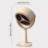 1 Ventilador Purificador Smoke-Away, Batería Recargable de 2400mAh, Ventilador de Rango Compacto para Escritorio con Fuerte Succión, Engranaje Ajustable, Reducción de Ruido de Bajo, Lavable - Incluye 2 Filtros, Ideal para Cocinas Pequeñas y Cocina al Air