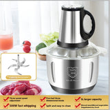 Molino de carne y licuadora multifunción para el hogar, adecuado para mezclar carne picada y verduras, ideal para uso doméstico y comercial, diseño conveniente.