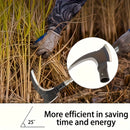 Herramienta multifuncional de doble cara con cuchilla de acero aleado de alta resistencia - Manual - Sin electricidad, punta de tijeras de jardín afiladas - Adecuada para agricultura, camping, corte, desmalezamiento y supervivencia al aire libre, diseño