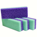 2 pares de set de cuidado para pies con piedra pómez doble cara, herramienta exfoliante reutilizable de polipropileno, fórmula sin alcohol, textura rugosa y suave, ideal para regalos de vuelta al cole o Día de la Madre