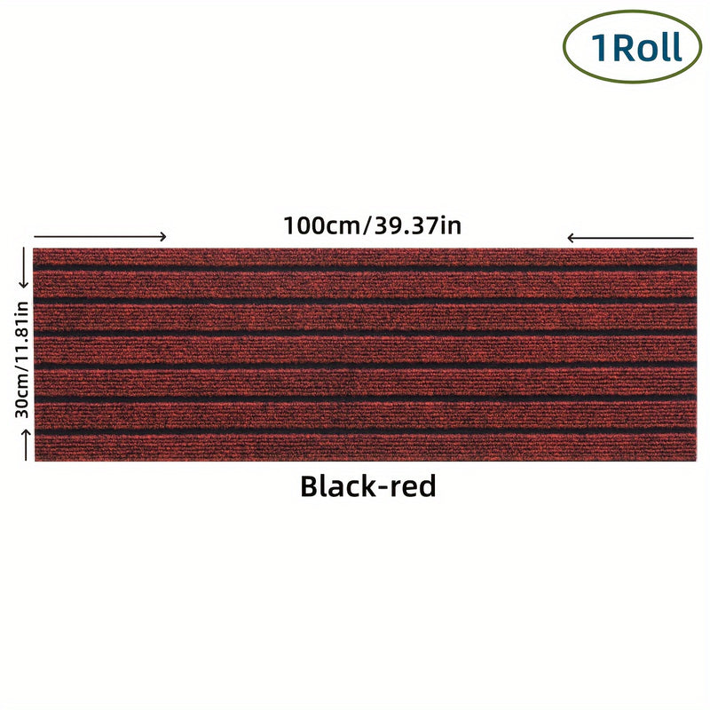 Rollo de alfombrilla autoadhesiva, disponible en 5 tamaños diferentes, se puede cortar libremente para proyectos DIY, adecuado para uso doméstico, comercial, baños, alfombras de puerta, alfombras de escaleras y alfombras para mascotas, versión de 5 mm de
