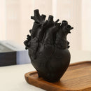 1pc Adornos de resina en forma de corazón, para escritorios y salas de estar, incluyendo jarrones de flores y arreglos de flores secas para mesas de comedor, jarrones de flores de resina para escritorios