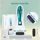 Exfoliador eléctrico de pies recargable por USB con cabezas de lijado reemplazables - Alimentado por USB, pantalla LCD, mango ergonómico para eliminar la luz muerta y pulir, uso cómodo, blanco, exfoliación de pies, herramienta de belleza, diseño elegante