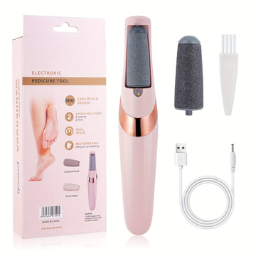 Eliminador Eléctrico - Set Multifuncional de Pedicura Recargable USB para Pies y Manos, Ideal para Pies Suaves