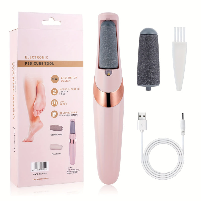 Eliminador Eléctrico - Set Multifuncional de Pedicura Recargable USB para Pies y Manos, Ideal para Pies Suaves