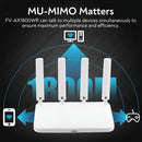 Wifi Internet, 1800Mbps Router Wifi 6 de doble banda - 1200Mbps para red de área amplia/red de área local, cobertura remota adecuada para el hogar y la oficina, admite modos de router/punto de acceso/repetidor, funciona en frecuencias de 5Ghz y 2.4Ghz.